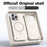 Frameless Solid Color Magnetic Case For iPhone