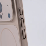 Full Camera Lens Protection Matte Plating Magnetic Case For iPhone