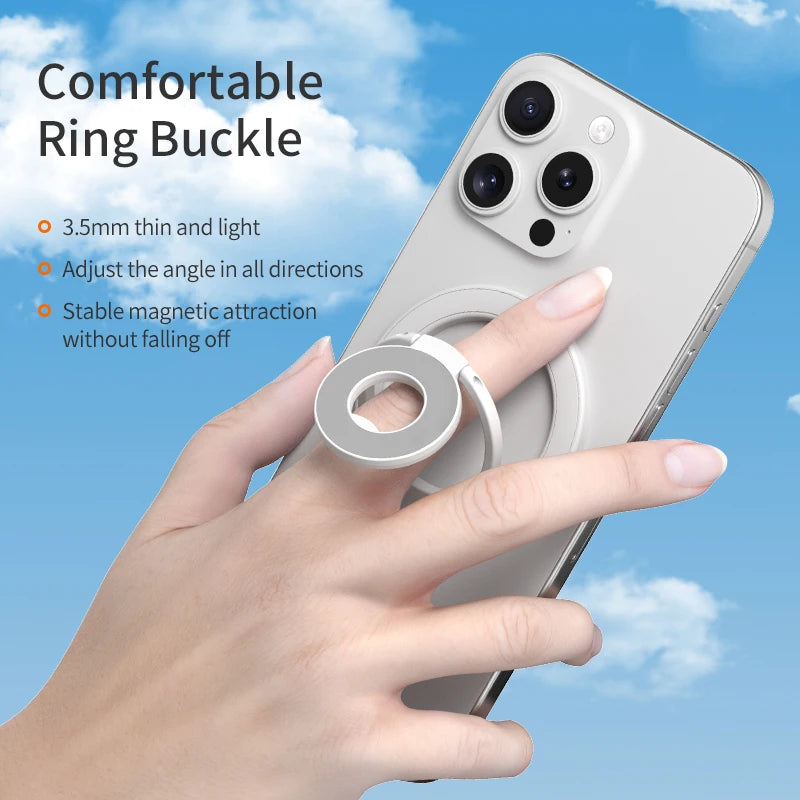 Double Sided Magnetic Ring Holder Folding Stand Bracket For iPhone