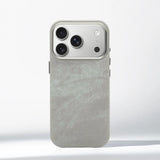 Luxury Shockproof Magnetic Fiber Leather Case For iPhone