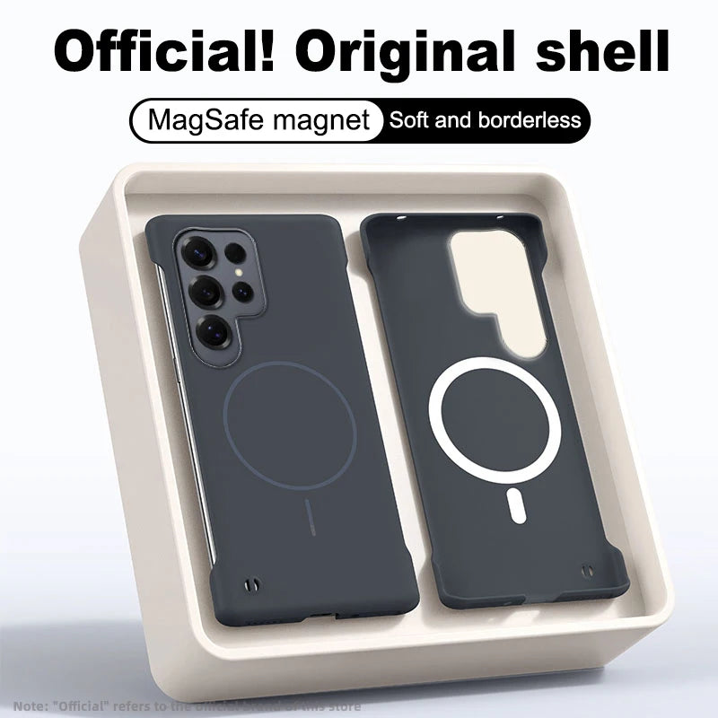 Frameless Solid Color Magnetic Case For Samsung