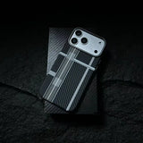 Carbon Fiber Texture Magnetic Armor Case For iPhone