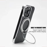 Ultra Thin Frameless Cloth Texture Magnetic Case For iPhone