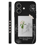 Silicone Aquarius Flower Case For iPhone