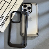 Acrylic Shockproof Bumper Armor Transparent Case For iPhone