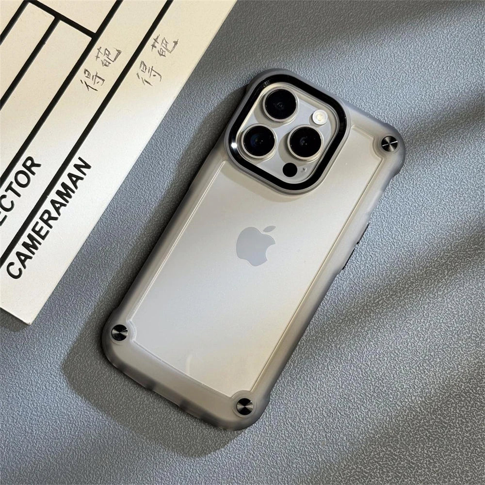 Acrylic Shockproof Bumper Armor Transparent Case For iPhone