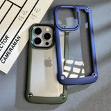 Acrylic Shockproof Bumper Armor Transparent Case For iPhone