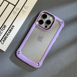 Acrylic Shockproof Bumper Armor Transparent Case For iPhone