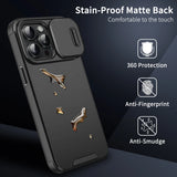 Slide Camera Shockproof Protective Case For iPhone