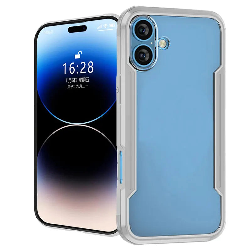 Durable Aluminium Frame Soft TPU Shockproof Case For iPhone