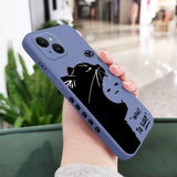 Silicone Sleepy Cat Case For iPhone