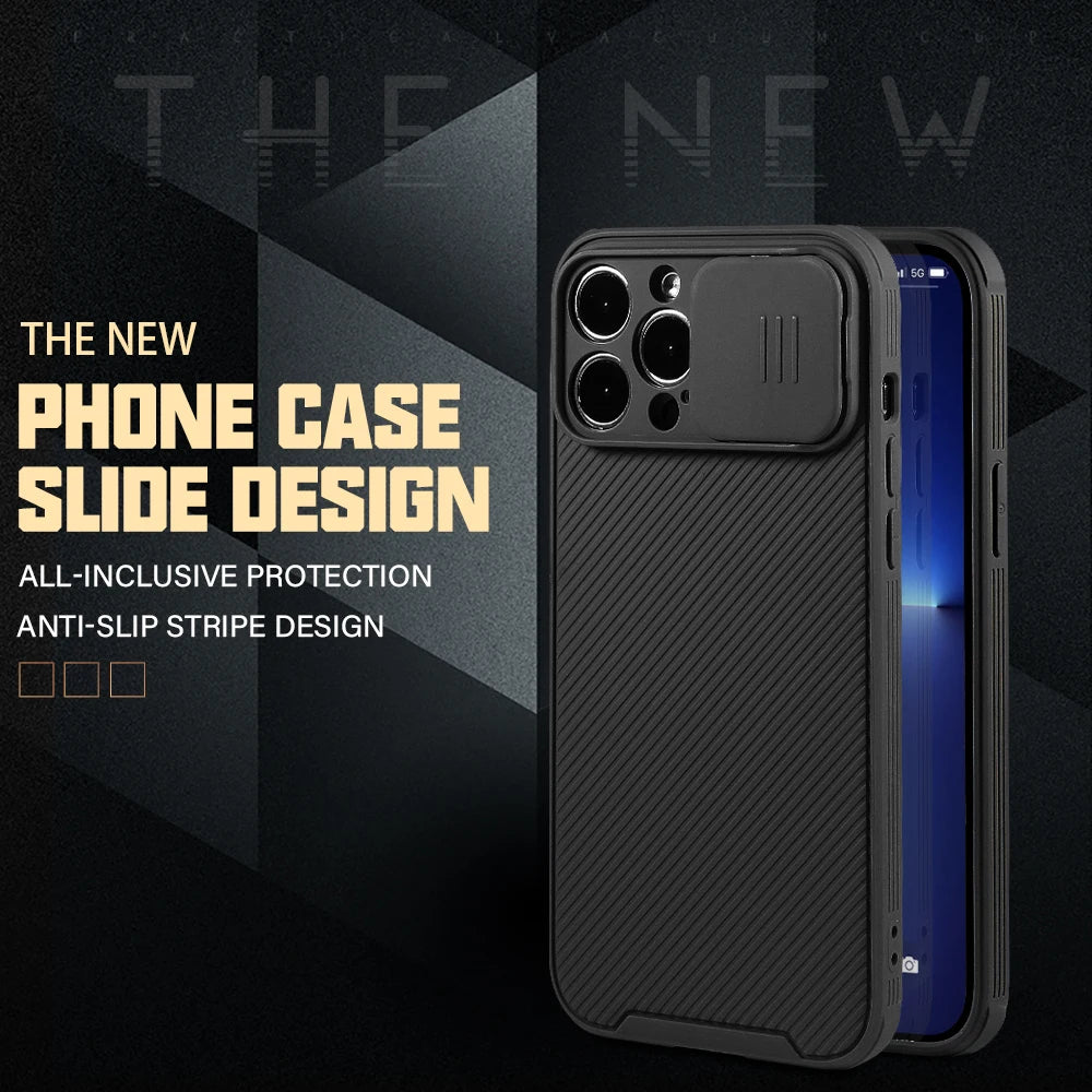 Slide Camera Lens Protection Magnetic Case for iPhone