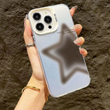 Smudged Star Matte Laser Graphic Case For iPhone