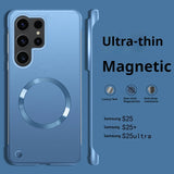 Thin Metallic Paint Borderless Magnetic Case For Samsung