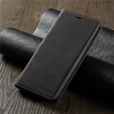 Thin Suede Leather Wallet Case for iPhone