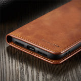 Thin Suede Leather Wallet Case for iPhone