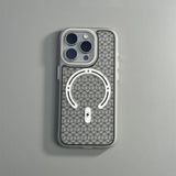 Translucent Geometric Lattices Magnetic Case For iPhone