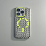 Translucent Geometric Lattices Magnetic Case For iPhone