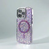 Trendy Glitter Foils Shockproof Magnetic Case For iPhone