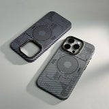 Carbon Fibre Trendy High-tech Elements Magnetic Case for iPhone