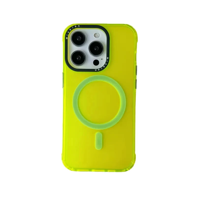 Trendy Neon Colorful Magnetic Case For iPhone