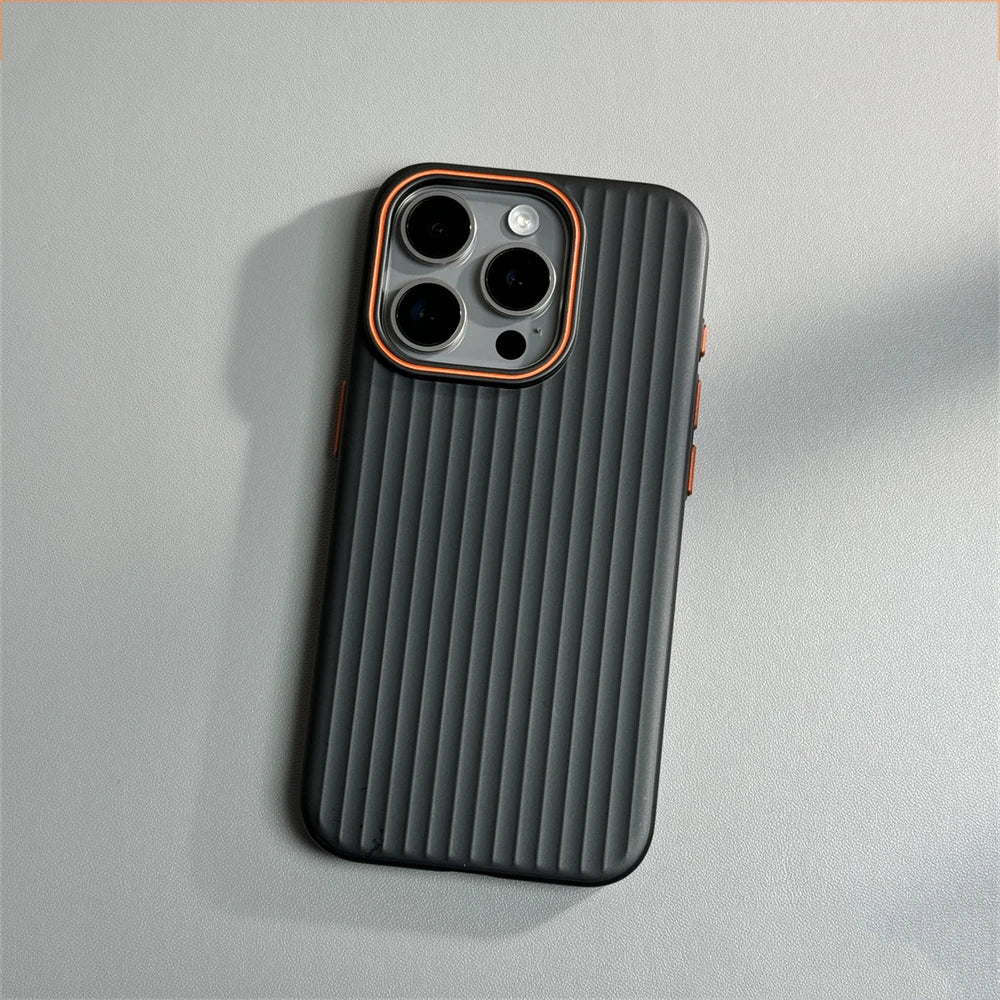 Ultra Thin Corrugated Matte Shockprof Case For iPhone