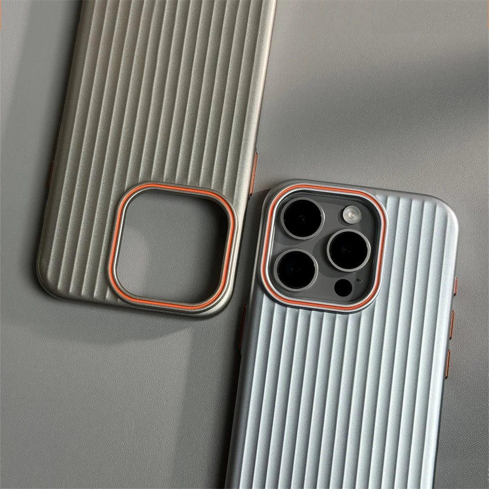 Ultra Thin Corrugated Matte Shockprof Case For iPhone