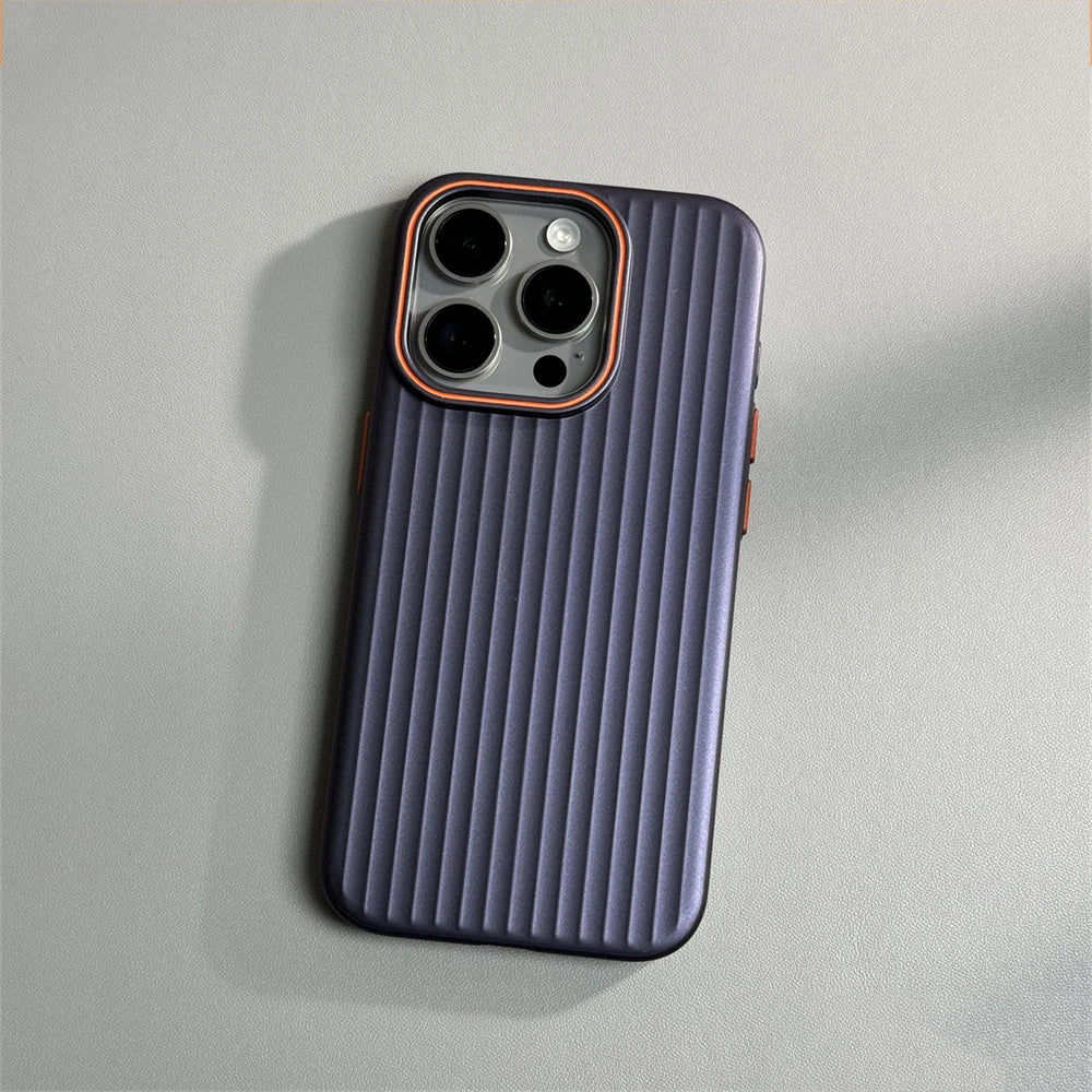 Ultra Thin Corrugated Matte Shockprof Case For iPhone