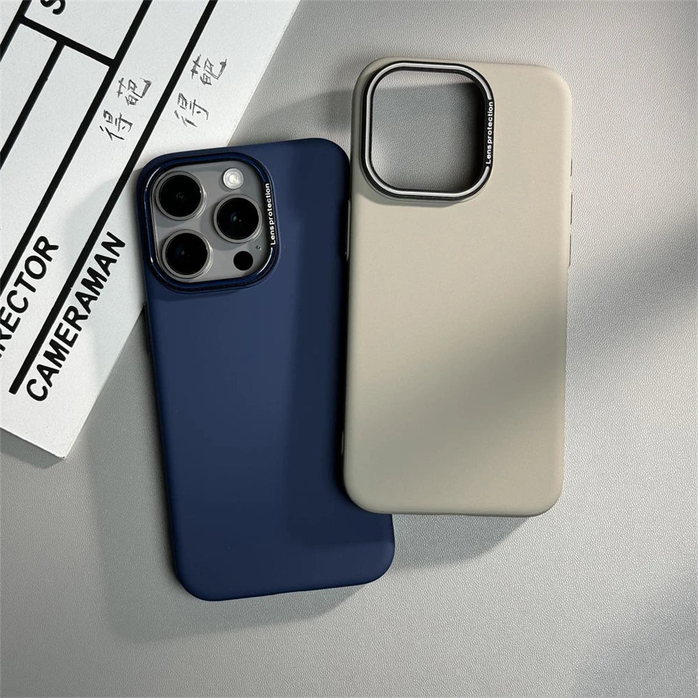 Ultra Thin Solid Retro Matte Hard PC Case For iPhone