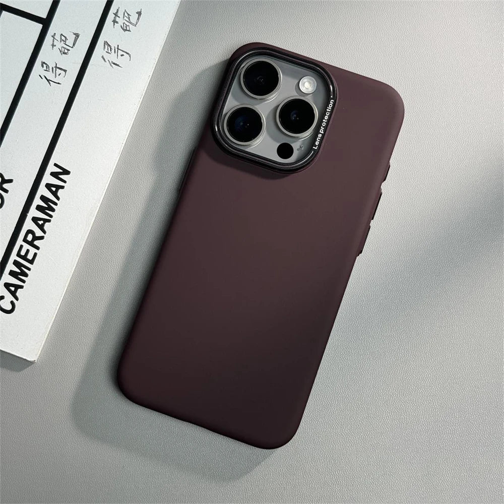 Ultra Thin Solid Retro Matte Hard PC Case For iPhone