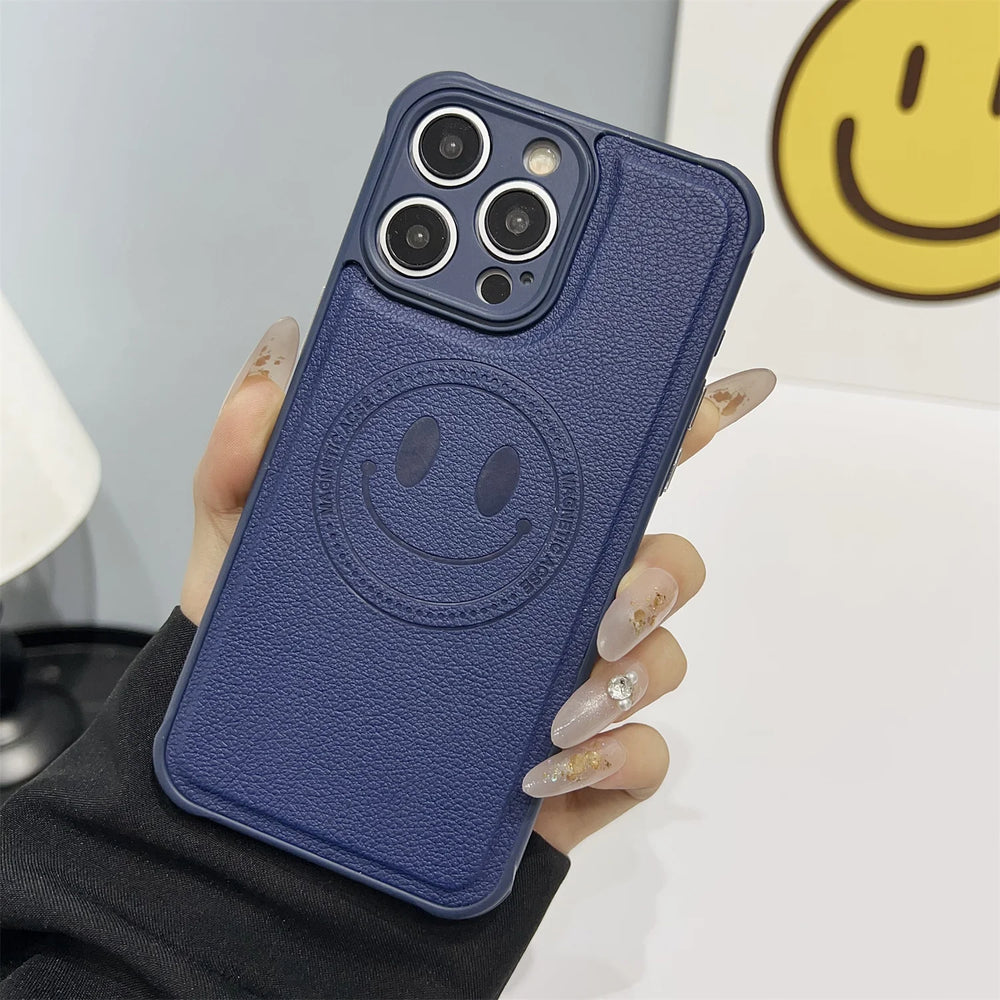 Ultra-Thin Smile Cute Magnetic Case for iPhone