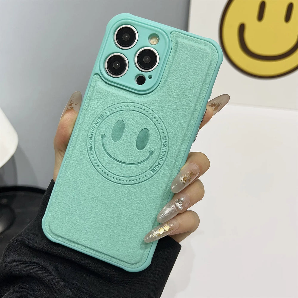 Ultra-Thin Smile Cute Magnetic Case for iPhone