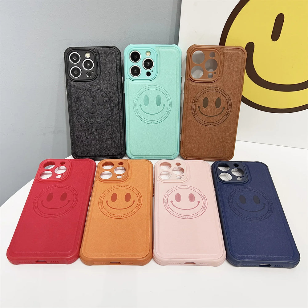 Ultra-Thin Smile Cute Magnetic Case for iPhone