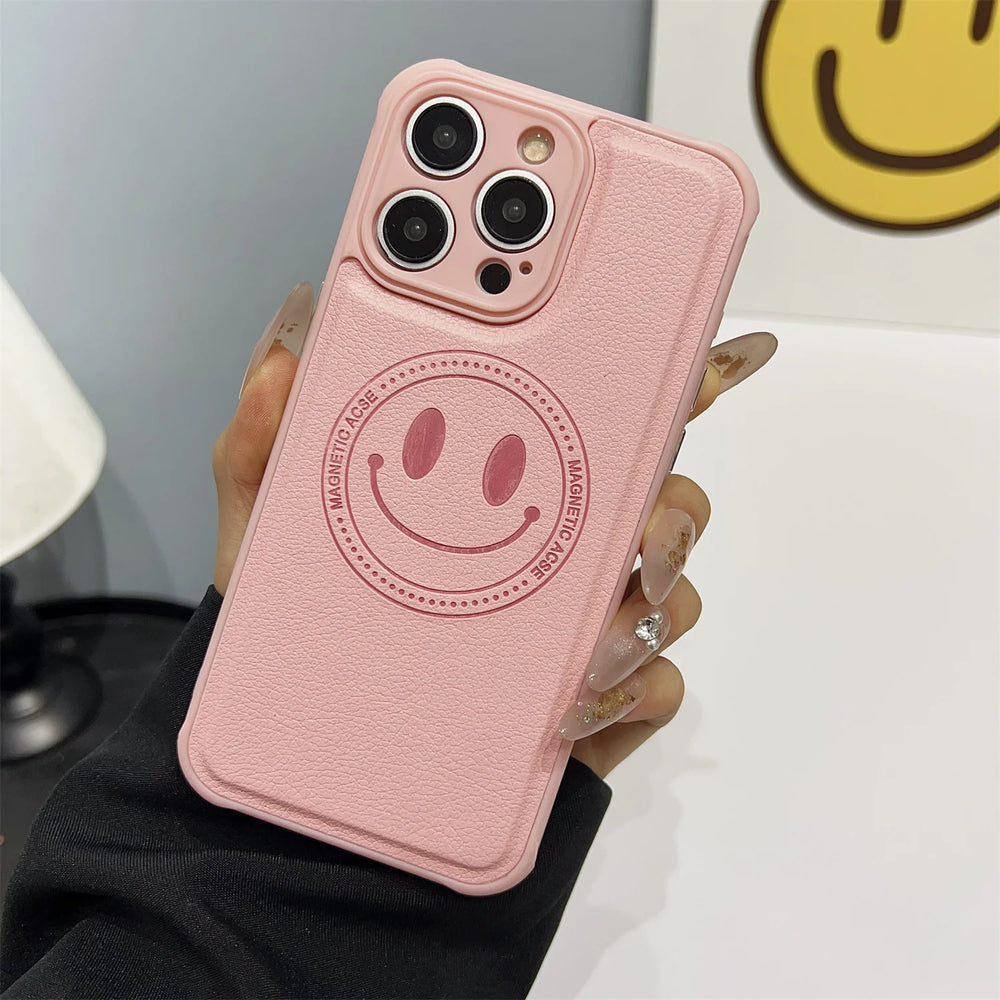 Ultra-Thin Smile Cute Magnetic Case for iPhone