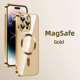 Ultra-thin Plating Clear Magnetic Case For iPhone