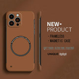 Ultra Thin Hard PC Magnetic Frameless Case For iPhone