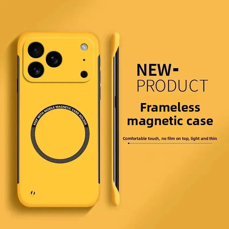 Ultra Thin Hard PC Magnetic Frameless Phone Case For iPhone – poomelo Ultra Thin Hard PC Magnetic Frameless Phone Case For iPhone – poomelo