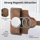 Zipper Cards Solt Wallet Leather 2 in 1 Magenetic Case For iPhone