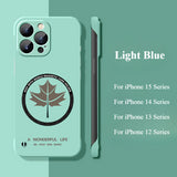 Maple Leaf Borderless Cooling Case For iPhone