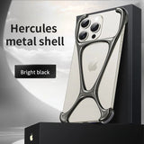 Alloy Bare Metal Feel Frameless Heat Dissipation Case For iPhone