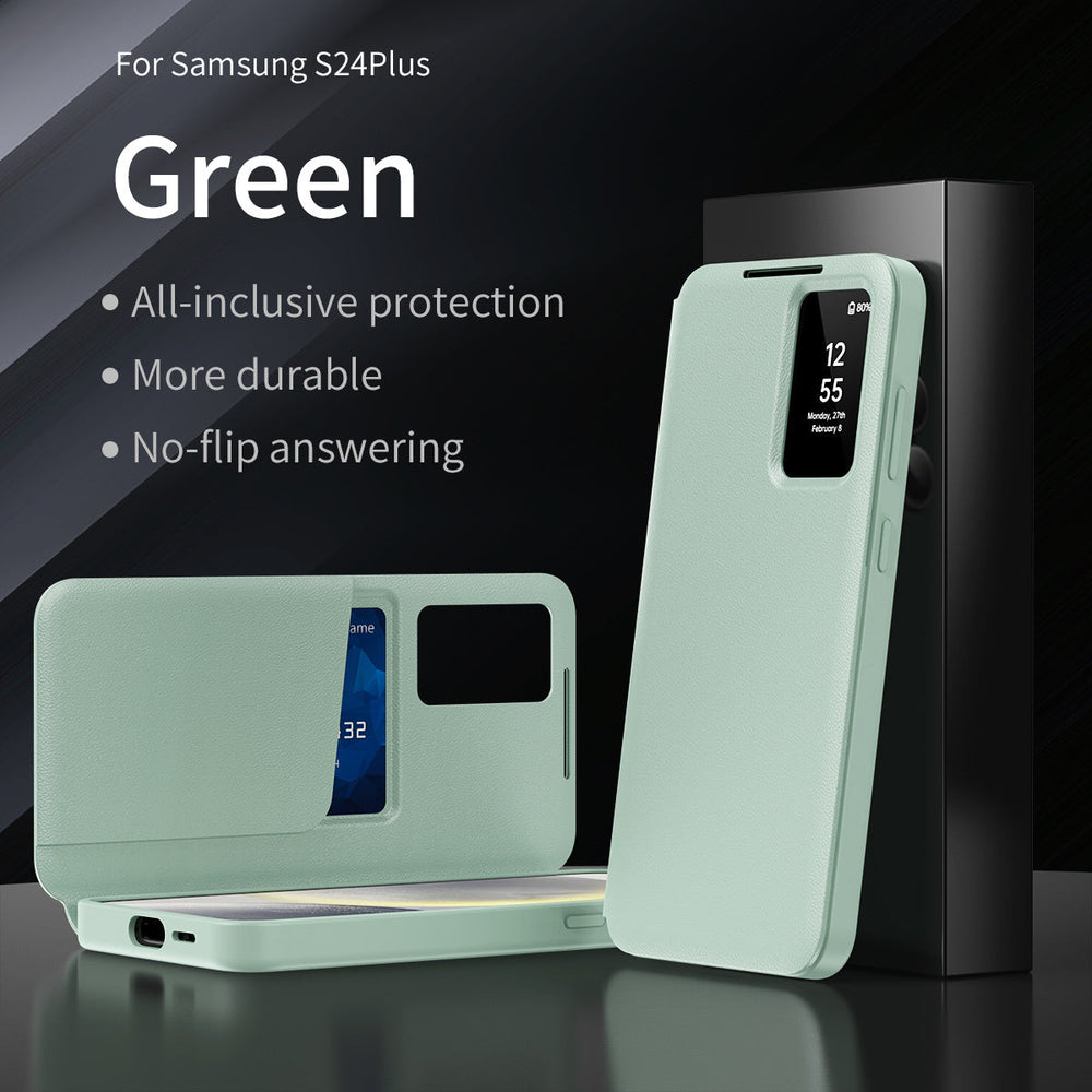 New Smart Window Card Insertion Case For Samsung
