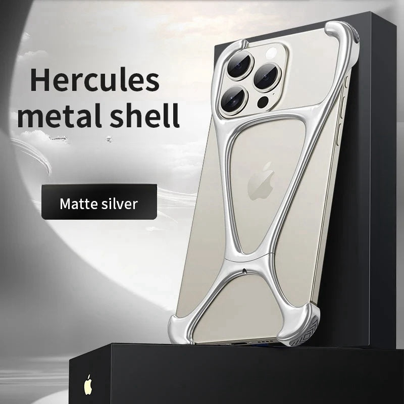 Alloy Bare Metal Feel Frameless Heat Dissipation Case For iPhone