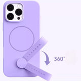 Liquid Silicone Magnetic Ring Case For iPhone