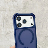 Matte Transparent PC Magnetic Case For iPhone