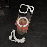 Kevlar Carbon Fiber Borderless Magnetic Case For iPhone