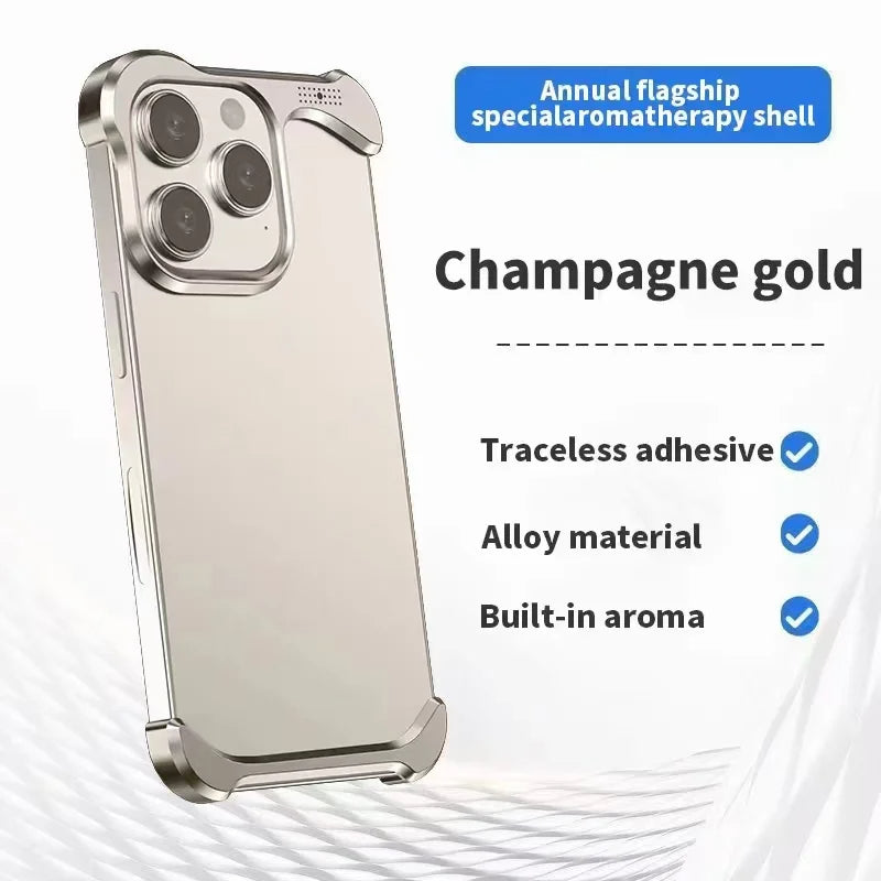 Irregular Titanium Alloy Bumper Borderless Case for iPhone – poomelo