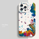 Oil Painting Flower Silicone Case For iPhone