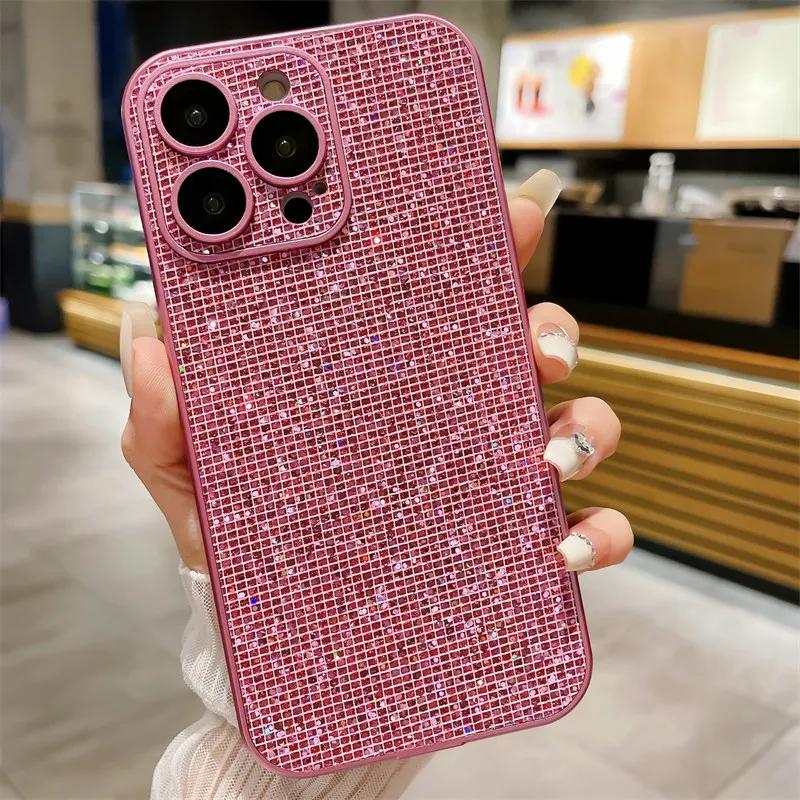 Glitter Rhinestone Full Lens Protection Case For iPhone