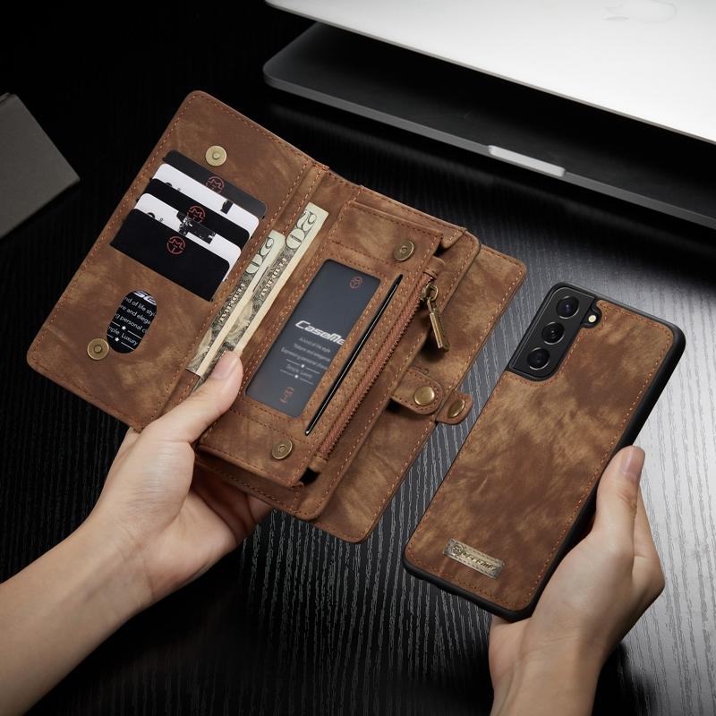 Vintage Multifunction Wallet Leather Case For Samsung