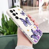 Purple Butterflies Soft Case For Samsung